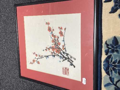 A box of Japanese prints, signed limited edition print, Art Deco monochrome print, - Image 2 of 4