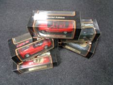 Five boxed Maesto special edition die cast vehicles - Ferrari F50,