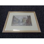 Keith Proctor : Grainger Street, Newcastle upon Tyne, pastel drawing, signed in pencil, dated 1990,