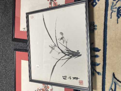 A box of Japanese prints, signed limited edition print, Art Deco monochrome print, - Image 4 of 4