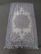 A Kashmir chain stitch rug,