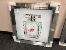 A goldfish picture in glass frame