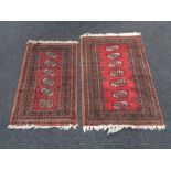 Two Bokhara rugs