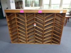 A 20th century haberdashery cabinet fitted with shelves 125 cm height,