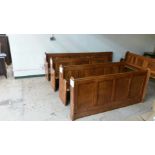 An early twentieth century oak choir stall