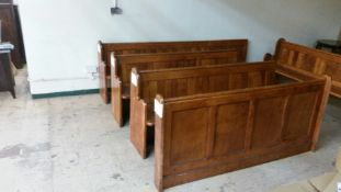 An early twentieth century oak choir stall