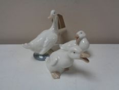 Three Nao figures - Geese