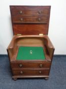 A Victorian mahogany commode chest