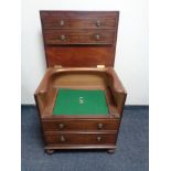 A Victorian mahogany commode chest