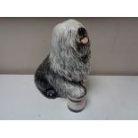 A large Beswick figure - Old English Sheep Dog on Dulux gloss paint