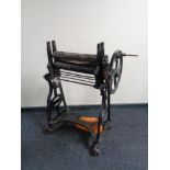 A vintage mangle