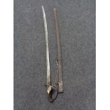 An antique officer's sword in sheath