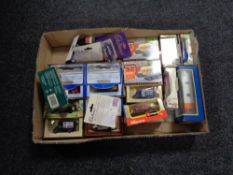 A box of die cast vehicles, Burrago,