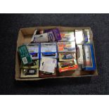 A box of die cast vehicles, Burrago,