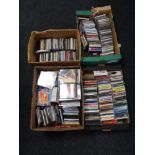 Four boxes of CD's