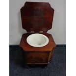 A Victorian mahogany commode