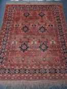 An Afghan rug,