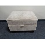 A contemporary storage footstool
