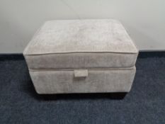 A contemporary storage footstool