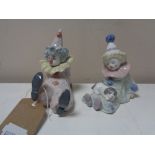 Two Lladro figures - clowns