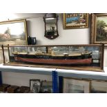An exceptional model of the S.S. Alice Marie, built by S. P.