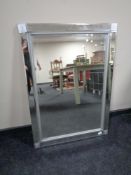 A contemporary all glass mirror,