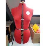 A Super fit adjustable mannequin torso