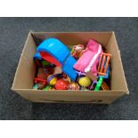 A box of children's toys,