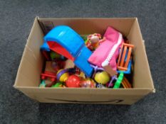 A box of children's toys,