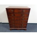 A mahogany Regency style chest fitted with a bureau 102 cm x 75.5 cm x 43 cm.