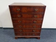 A mahogany Regency style chest fitted with a bureau 102 cm x 75.5 cm x 43 cm.