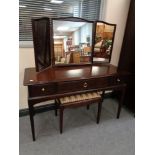 A Stag Minstrel dressing table with mirror and stool