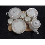 Fifty four pieces of Royal Albert All seasons tea and dinner china