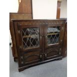 An Old Charm leaded door bookcase