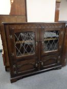 An Old Charm leaded door bookcase