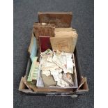 A box of twentieth century cigarette card albums,