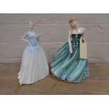 Two Royal Doulton Classics figures - Happy Birthday 2002 HN 3993 & Figure of the year 2002 Sarah HN