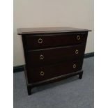 A Stag Minstrel three drawer chest