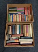 Two boxes of mid century books, works of Shakespeare,