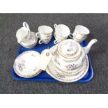 A tray of twenty two piece Royal Grafton bone china tea service