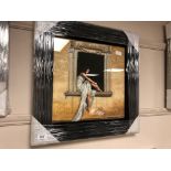 A decorative picture - lady in a window
