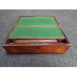 A Victorian mahogany writing slope