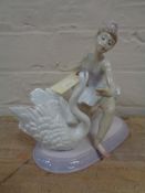 A Lladro figure - Ballerina with swan no.