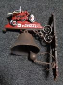 A metal wall bracket - tractor