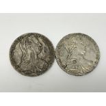 Two Theresa Thaler coins 1780.