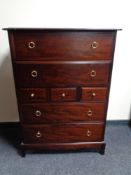 A Stag Minstrel seven drawer chest