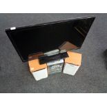 A Sony Mini hifi system together with a Bush 24 inch LED tv with remote
