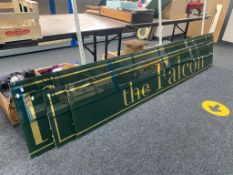 Five glass panels 'The Falcon'