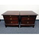 A pair of Stag Minstrel bedside chests