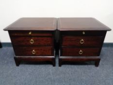 A pair of Stag Minstrel bedside chests